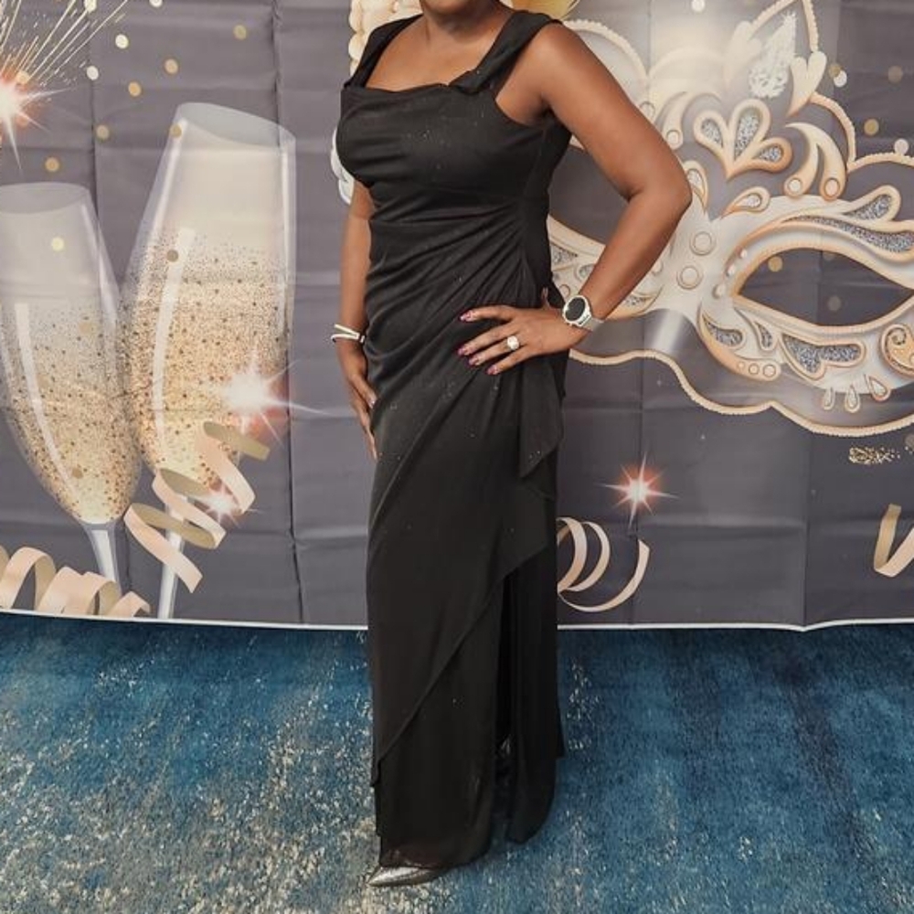 Sparkle Black Evening Gown